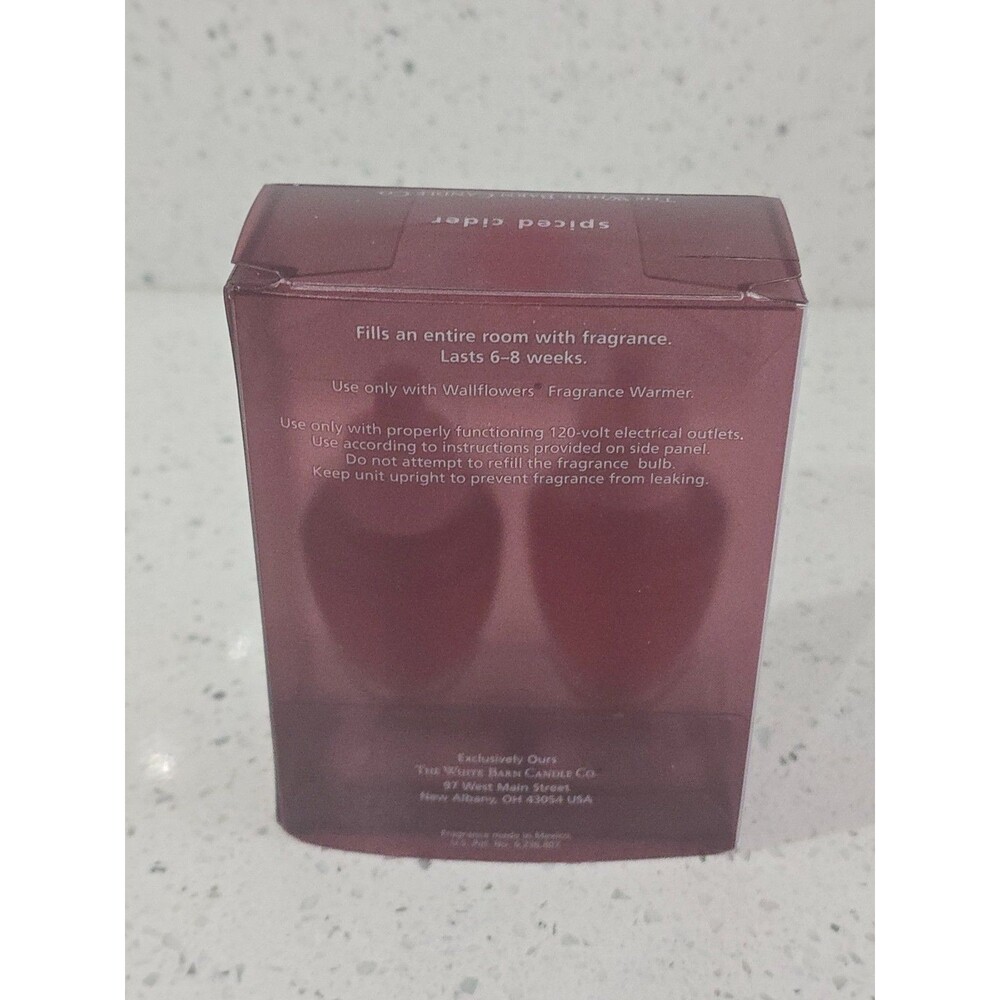 Bath & Body Works SPICED CIDER Wallflower Refill 2 Bulb 0.8 oz NIP - Picture 4 of 7